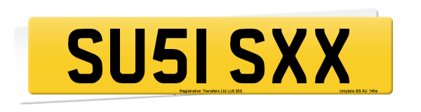 Registration number SU51 SXX